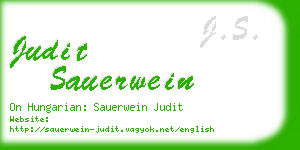 judit sauerwein business card